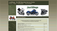 Desktop Screenshot of justwings.com